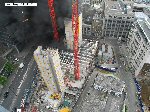 Fire viewed from the "Coleman Street" Webcam