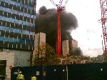 Fire viewed from the Street
